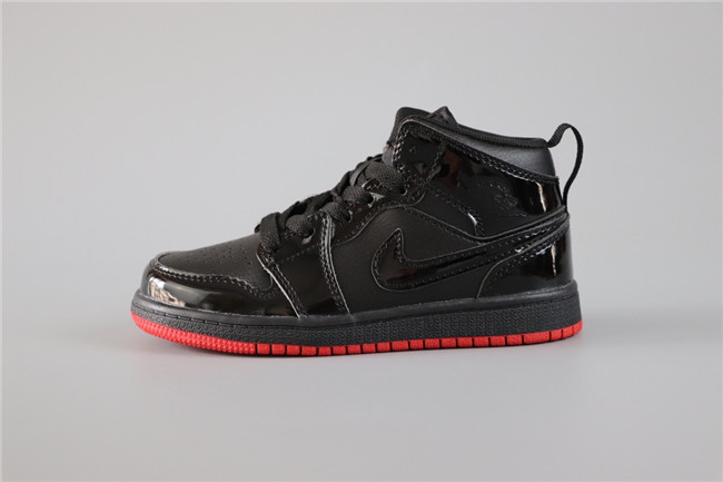 Youth Running Weapon Air Jordan 1 Black Shoes 093 Youth Running Weapon Air Jordan 1 Black Shoes 093